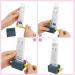 Andiker Rolling Tube Toothpaste Squeezer 2 PiecesToothpaste Holder Stand Dispenser for Bathroom (Dark Blue Light Blue) - Buy Online on GoSupps.com