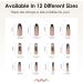 Ballerina Coffin Fake Nails - 24Pcs Long Black French Press on Nails with Dragon Patterns | Full Cover False Nail Tips with Glue for Women & Girls Nail Art - Buy Online on GoSupps.com