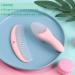 LNQ LUNIQI Baby Brush and Comb Set Soft Bristle Baby Brush Massage Scalp Brush for Newborn Cradle Cap Scalp Cleaning Care (Pink) - Buy Online on GoSupps.com