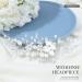 Vakkery Bridal Wedding Hair Comb - Silver Pearl Hair Clips & Flower Hair Accessories for Women & Girls - Buy Online on GoSupps.com