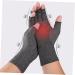 Mobestech 3 Pairs Grey Half Finger Compression Sports Gloves - Breathable Safety Hand Gloves for Indoor Use - Buy Online on GoSupps.com