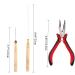 Orgrimmar Hair Extension Tool Kit | 500 PCS Micro Silicone Rings & Bead Device for Professional Styling - Dark Brown - Buy Online on GoSupps.com