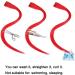 12 Pcs Colored Hair Extensions Colorful Clip in Hair Extensions 22 inch Synthetic Straight Hair Extensions for Kids Girls Women Red series - Buy Online on GoSupps.com