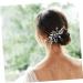 FRCOLOR Set of 3 Bridal Hair Jewellery Flower Hair Bridal Hair Clip Tiara Hair Pin Hair Accessories Made of Rhinestone Headpiece Made of Artificial Pearls European and American Accessories Comb - Buy Online on GoSupps.com