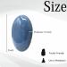 Angelite Palm Stone for Chakra Balancing, Reiki Healing & Crystal Grid - Hot Massage Worry Stone - Buy Online on GoSupps.com
