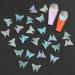 Dornail 50pcs 3D Butterfly Nail Charms for Acrylic Nails | Aurora Resin Butterfly Charms for Nail Art | Mixed Color Butterflies Rhinestones and Decorations - Buy Online on GoSupps.com