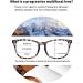Blue Light Blocking Reading Glasses | Anti Glare UV Ray Protection | Square Nerd Eyeglasses for Men and Women - 1.5x Magnification (Black/White/Leopard) - Buy Online on GoSupps.com