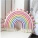 Handmade Rainbow Macrame Wall Hanging Decor for Nursery & Kids Bedroom - Pink Tassel Cotton Accessory for Baby Toddler Room - Buy Online on GoSupps.com