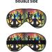 Shop Gymnastics Game Print Eye Mask | Adjustable Blackout Sleep Mask for Men & Women - Best Sleep Aid - Buy Online on GoSupps.com