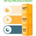 Gelibo Weekly Pill Organizer - Large 3 Times a Day Daily Pill Case for Vitamins, Fish Oil, and Supplements - Arthritis Friendly - Buy Online on GoSupps.com