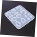 NUOBESTY DIY Jewelery Molds 1pc Epoxy Silicone Pendant Jewelry Studio Making for Eardrop Home DIY White Creative Mold Crystal White 16.8x15.8cm - Buy Online on GoSupps.com
