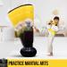 Kids Inflatable Punching Bag for 3-8 Years | Karate & Boxing Gift for Boys | Kickboxing & Taekwondo Ninja Toy Yellow - Buy Online on GoSupps.com
