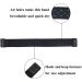 Hook and Loop Ankle Band for Compatible with Fitbit Charge 5 Fitness Tracker  Sport Ankle Band for Men and Women Medium Black - Buy Online on GoSupps.com