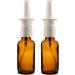 Buy Refillable Amber Glass Nasal Spray Bottles (2-Pack) | Travel-Sized Fine Mist Atomizer | 1 oz (30ml) for Saline | Reusable | International Shipping - Buy Online on GoSupps.com