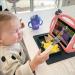 Silicone Media Mat with Tablet/Phone Stand for Kids - Coral | Dishwasher Safe - Buy Online on GoSupps.com