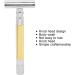 Premium Manual Safety Razor - Ergonomic & Travel-Friendly Gold Razor for Home Use - Buy Online on GoSupps.com