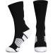Half Cushioned Crew Basketball Socks - One Size Black | Supportive and Comfortable - Buy Online on GoSupps.com
