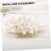Ipetboom Wedding Hair Comb Bridal Hair Comb Accessories White The Flowers Zinc Alloy Miss Wedding Hair Piece - Buy Online on GoSupps.com