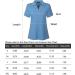 Vidusou Women's Short Sleeve Polo Shirt - X-Large Blue-5 - Buy Online on GoSupps.com