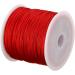 0.8mm Red Nylon Cord Thread for Chinese Knot Macrame Bracelet - Braided Rattail String - Buy Online on GoSupps.com