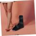 Orthopedic Ankle Straight Shoes for Foot Drop & Sprains | Supportive Walking Brace Boot - Black Composite Cloth - Buy Online on GoSupps.com