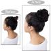 Jet Black Updo Hairpiece Scrunchie 25g - Wavy Curly Messy Bun Chignon Ponytail Extensions - Buy Online on GoSupps.com