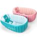 Inflatable Baby Bath Tub Portable Foldable Travel Mini Swimming Pool Helps Infants to Toddler Tub (Blue) - Buy Online on GoSupps.com