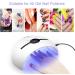 NAILGIRLS 48W Portable Gel UV LED Nail Lamp - Professional Salon Curing Lamp with 3 Timer Modes - Smart Sensor - White - Buy Online on GoSupps.com