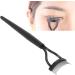 Eyelash Comb Separator Eyelash Comb Folding Reusable Stainless Steel Eyelash Separator with Cover Cosmetic Tool Black - Buy Online on GoSupps.com