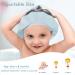 Adjustable Baby Shower Hood - Shell-Shaped Hair Wash Protector Visor for Children | Shampoo Shield for Eyes Ears & Face | Blue - Buy Online on GoSupps.com