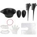 11PCS Hair Dye Dyeing Kit Hair Household Tinting Bowl Soft Dye Brush Ear Cover Hair Coloring Dye Tools for DIY Salon - Buy Online on GoSupps.com