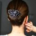 Ponytail Hair Clips: 4Pcs Butterfly Rhinestone Duckbill Barrettes for Women and Girls - Buy Online on GoSupps.com