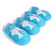 MOKCCI Truelove Waterproof Dog Boots for Small Medium & Large Dogs | Reflective Straps | 4-Pack Purple - Buy Online on GoSupps.com