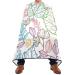 Waterproof Barber Cape -Colorful Flower 23 Cheetah Haircut Bib for Men Unisex Hair Cutting Cape(8rp1a)