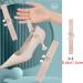4 Pairs Women's Detachable Elastic High Heel Shoe Straps - Anti-Loose & Anti-Slip Ankle Replacement for Heels - Black & Beige Almond - Buy Online on GoSupps.com