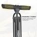 MOHEGIA Bike Floor Pump with Gauge - High Pressure 160 PSI - Schrader and Presta Valve - Yellow - Buy Online on GoSupps.com