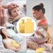 1L Hot Water Bottle with Soft Cover - 1000ml Hot Water Bag for Pain Relief - Yellow - Buy Online on GoSupps.com