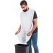 White Shaving Bib with Suction Cups - Salon Care Smock for Men's Grooming - Hair Cutting Apron with Powder Puff - Buy Online on GoSupps.com