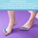 ZaxSota Pedicure Toe Separators - Washable Nail Polish Toe Nail Dividers - 2 Pairs Blue and Pink - Buy Online on GoSupps.com