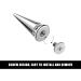 170 pcs Metal Cone Spikes Screwback Studs Rivets for DIY Punk Clothing - Silver - Buy Online on GoSupps.com
