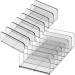 Beaupretty 2pcs eyeshadow tray storage box cosmetics organizer divided sections stand rack eyeshadow display stand clear display stand cosmetics palettes holder plastic make up lipstick