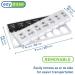 EZY DOSE Push Button 7-Day Pill Organizer Box - Black & White AM/PM with Lids - 1 Count (Pack of 1) - Buy Online on GoSupps.com