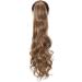 Real Fashion Drawstring Ponytail Hair Extensions Long Wavy Ponytail Blonde Black Brown 24" Clip in Hairpiece for Daliy Party Use Light Brown & Ash Blonde - Buy Online on GoSupps.com