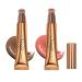 2 Colors Liquid Contour Beauty Wand Smooth Creamy Matte Finish Liquid Contour Stick with Soft Cushion Applicator  Blendable Waterproof Body Face Contouring Makeup(01 02)