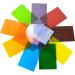 KIPHEPI 4x6 Stained Glass Sheets for Crafts - 12 Variety Textures - Transparent-A - Cathedral Art Glass for Mosaics - Buy Online on GoSupps.com