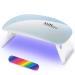 Uraqt Mini UV Nail Lamp - Portable LED Nail Dryer with Timer & Nail Tools for Gel Nails - USB Powered (Blue) - Buy Online on GoSupps.com