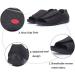 WCXTY Unisex Adjustable Open Toe Edema Slippers - Black, Size 7 | Diabetic & Swollen Feet Relief - Buy Online on GoSupps.com