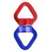 TRIWONDER 30kN 360 Rotator Swing Spinner Safety Device Rotational Device Carabiner for Climbing Hammock Red & Blue