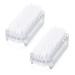 G2PLUS Double-sided nail brush hand brush gentle and effective bath brush 2 pieces nail brush 2 transparent finger brush