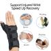Wrist Brace with Thumb Spica Splint - Relief for De Quervain's Arthritis Carpal Tunnel & More | Left-M (6-7 - Buy Online on GoSupps.com
